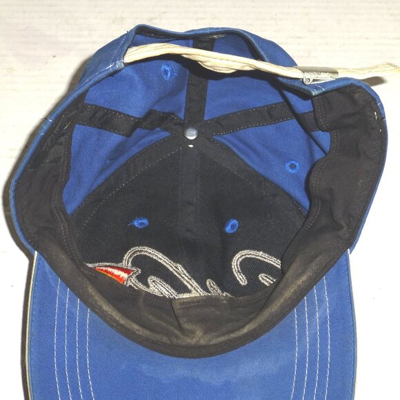 Vintage Arnold Palmer Umbrella Strapback Adjustable Golf Hat WITH STAINS READ - Picture 8 of 9